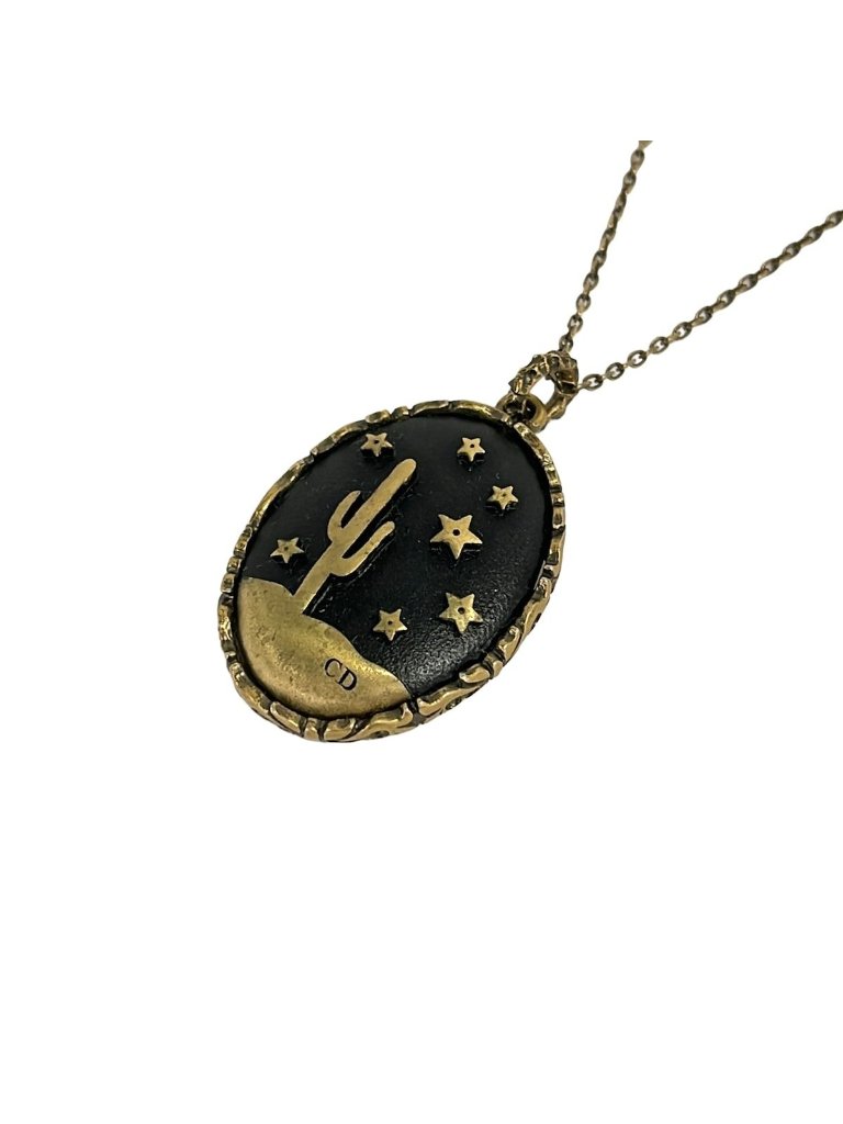 Dior Necklace Gold Black Star